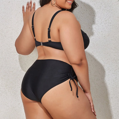 Bikini Plus Size con Lazo Frontal y Lateral Ref: 0653