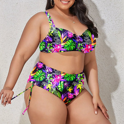 Bikini Plus Size con Lazo Frontal y Lateral Ref: 0653