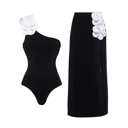 Conjunto con Aplique Floral Ref: 0324